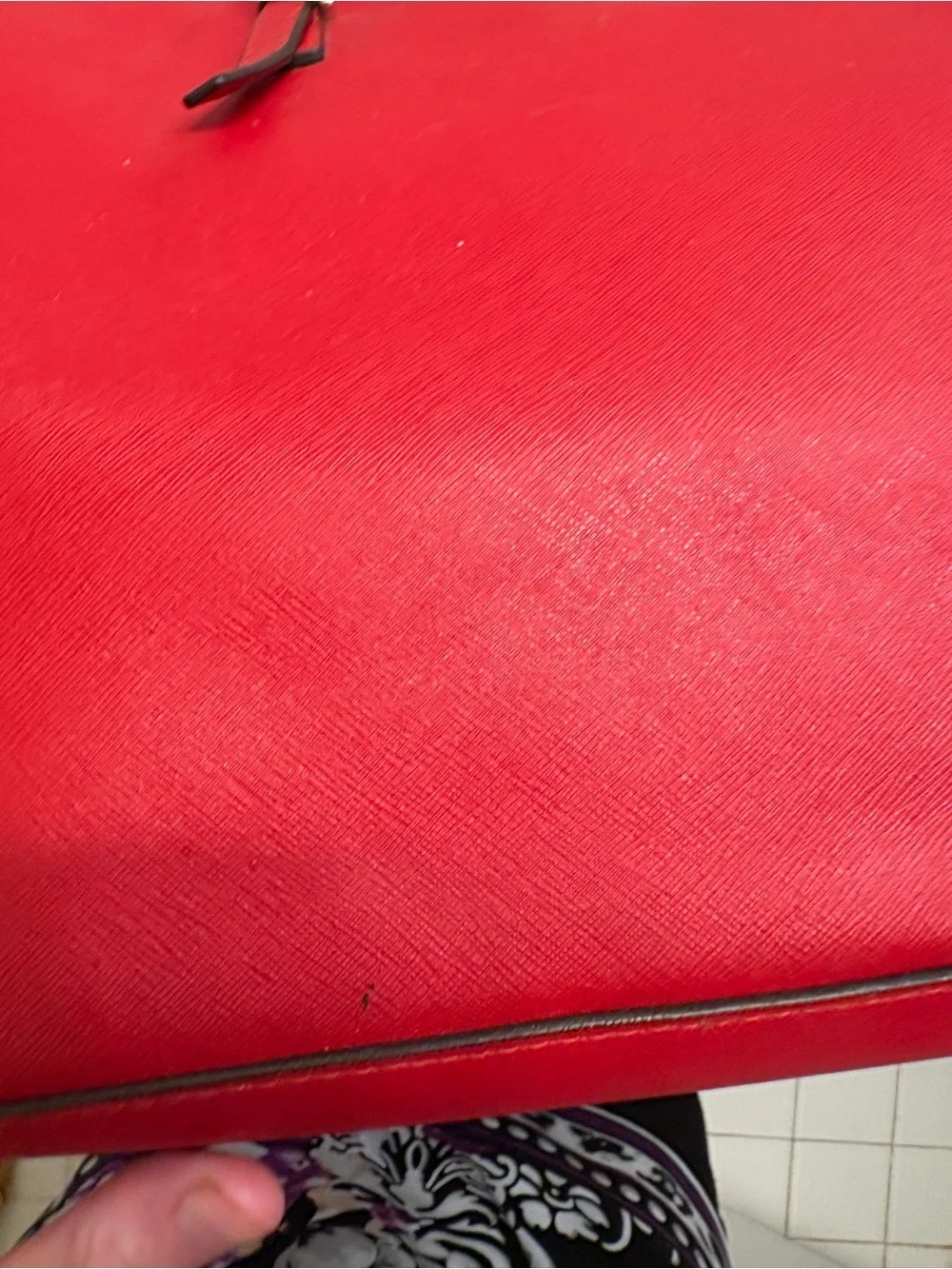 Michael kors red oversize tote business bag